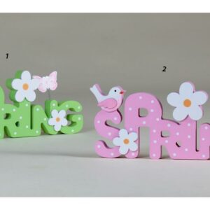 SCRITTA "SPRING" ROSA