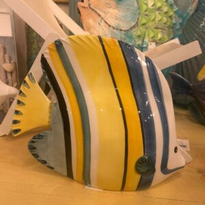 PESCE ANGELO CERAMICA COLORATA GRANDE