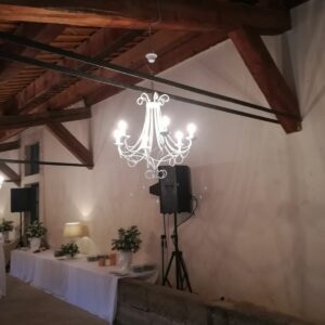 LAMPADARIO 6 LUCI FERRO