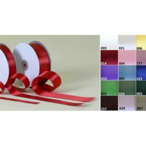 NASTRO DOPPIO RASO MM16 X 250MT ROSSO CORALLO