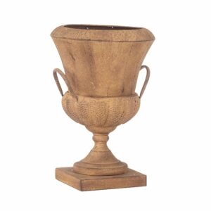 CALICE METALLO BASE QUADRA PICCOLA RUGGINE