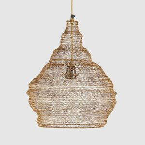 LAMPADARIO GOCCIA RETE/ORO PICCOLO