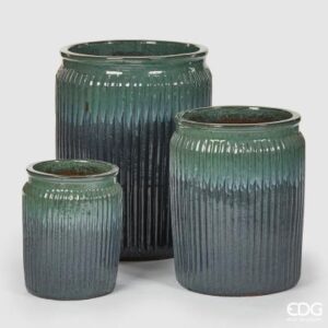 VASO GLAZE VERDE SMERALDO GRANDE