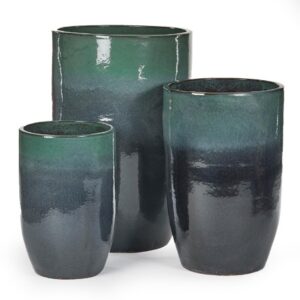 VASO GLAZE VERDE SMERALDO MEDIO