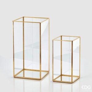 LANTERNA QUADRA FILO ORO PICCOLA