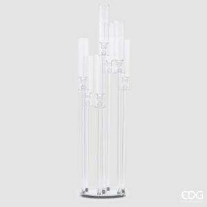 CANDELABRO CRYSTAL TUBES H110 ROTONDO