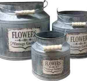 SECCHIO LATTA FLOWER PICCOLO
