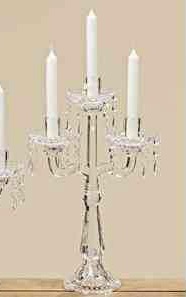 CANDELIERE CRYSTAL VETRO 3 FIAMME