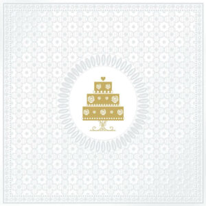 TOVAGLIOLO 33X33CM TORTA MEDALLION CAKE PEAR