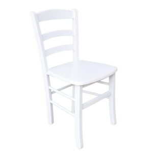 SEDIA PAESANA LEGNO BIANCO