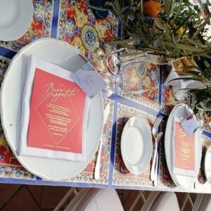 COVER PER TAVOLI CERAMICA SICILIANA