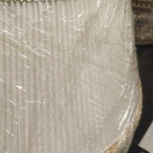 PARALUME PLISSETTATO 27,5 CM AVORIO-AVORIO