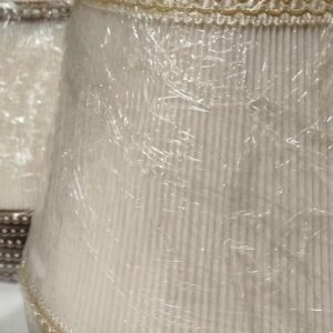 PARALUME PLISSETTATO 30 CM AVORIO-AVORIO