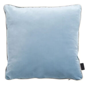 CUSCINO 45 VELVET LIGHT BLUE PIPING FULL