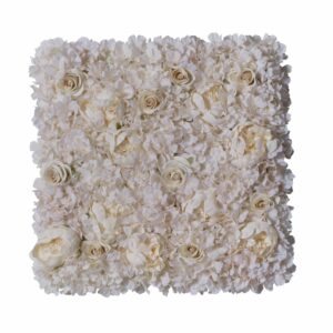 PANNELLO ORTENSIE/PEONIE/ROSE 50X50 CM BEIGE