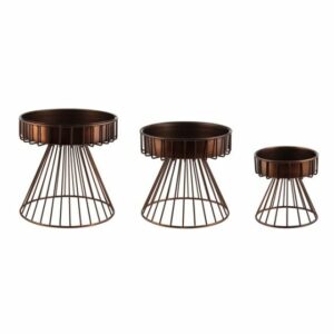 ALZATA METALLO BRONZO GRANDE D25 H25,5